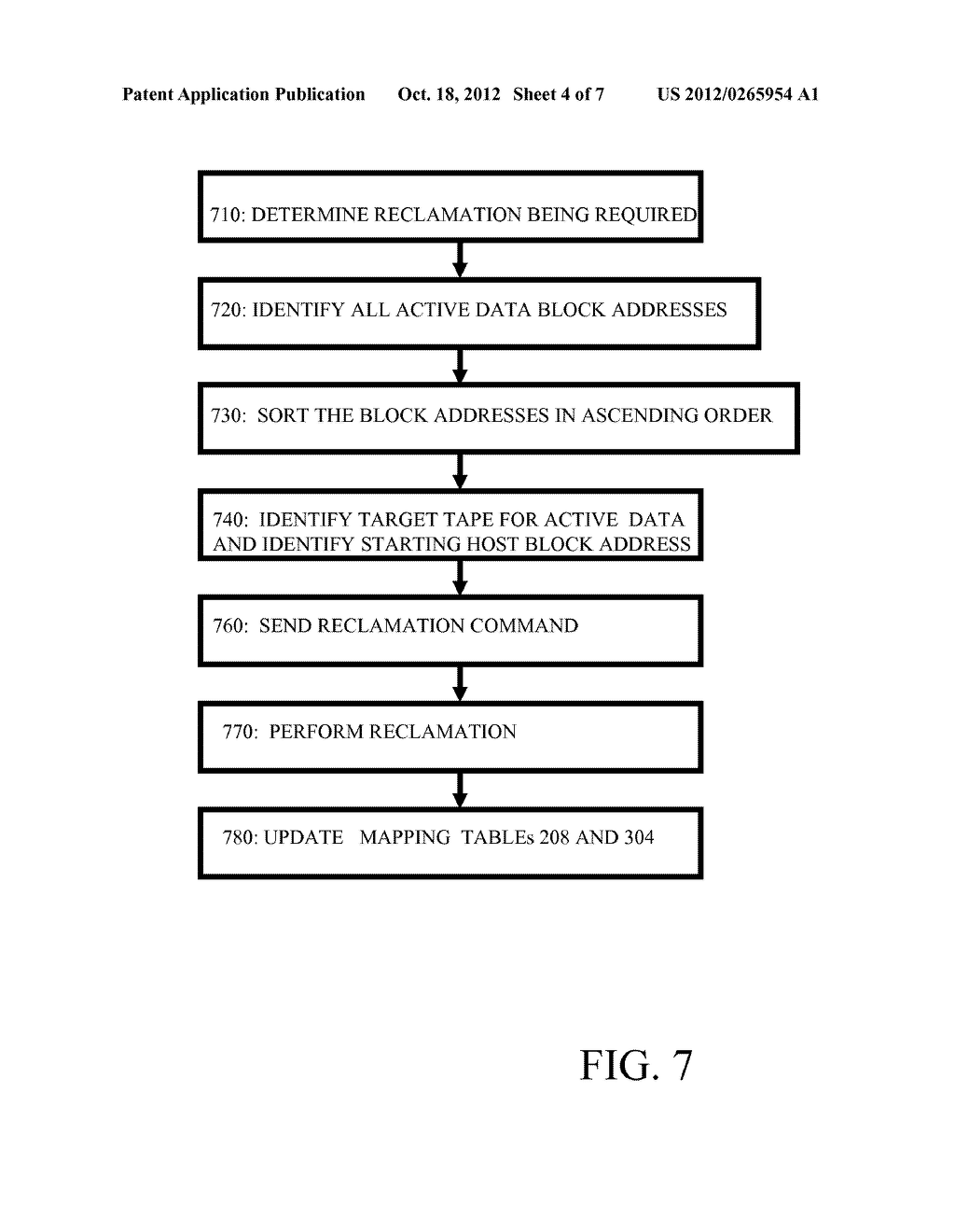 SYSTEM AND METHOD FOR OPTIMIZED RECLAMATION PROCESSING IN A VIRTUAL TAPE     LIBRARY SYSTEM - diagram, schematic, and image 05