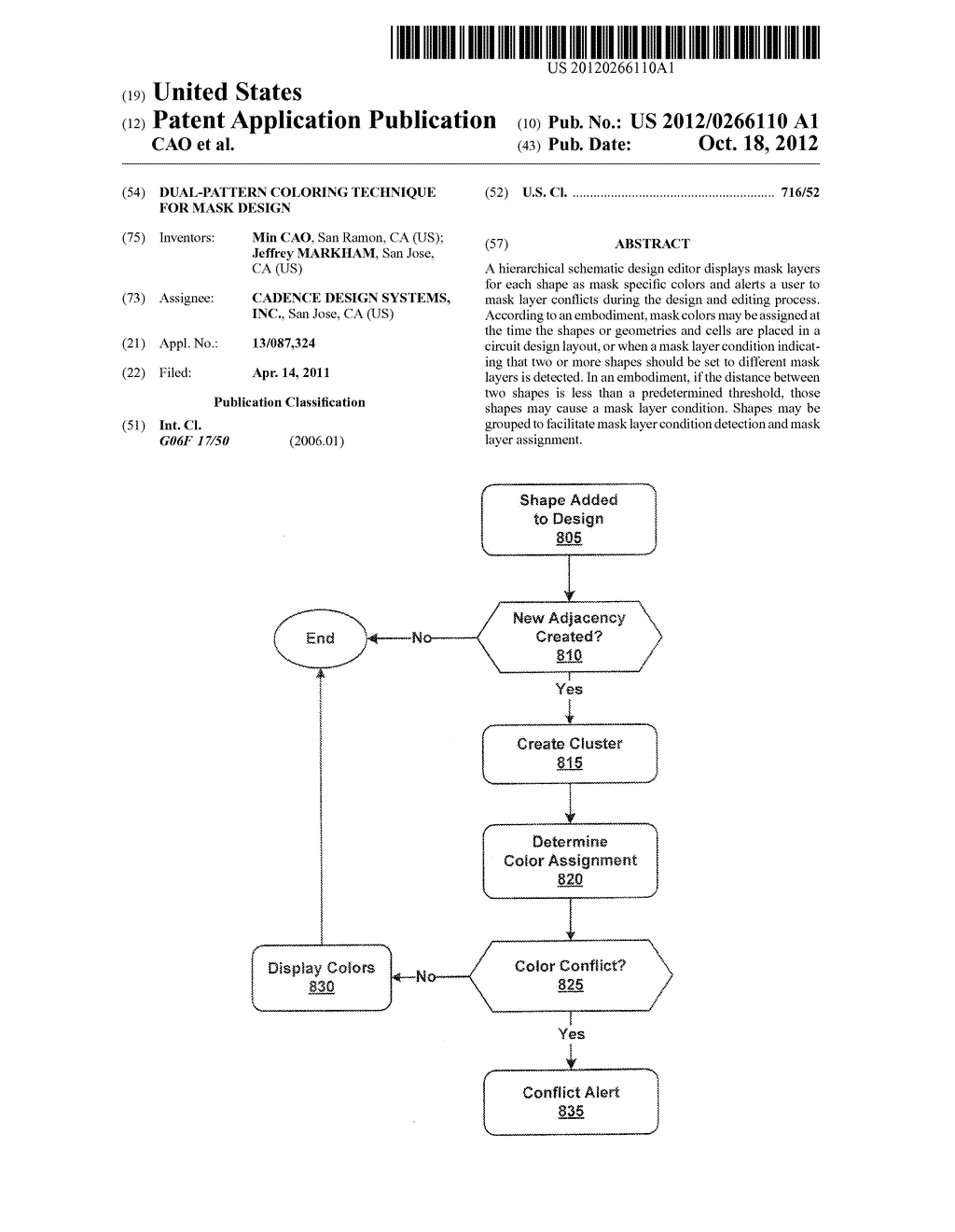 DUAL-PATTERN COLORING TECHNIQUE FOR MASK DESIGN - diagram, schematic, and image 01