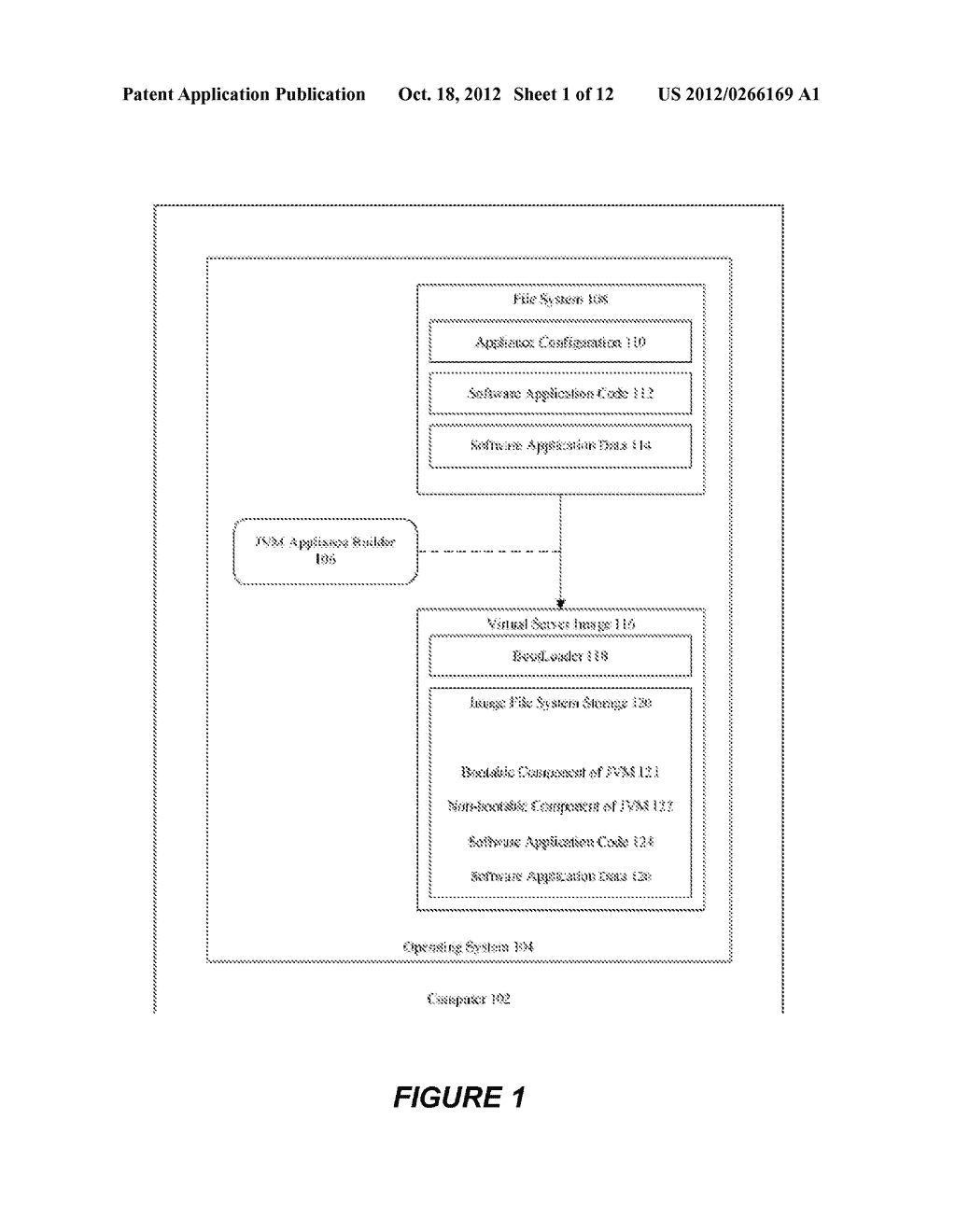 SYSTEM AND METHOD FOR CREATING OR RECONFIGURING A VIRTUAL SERVER IMAGE FOR     CLOUD DEPLOYMENT - diagram, schematic, and image 02