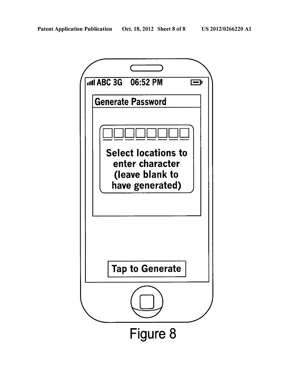 System and Method for Controlling Access to a Third-Party Application with     Passwords Stored in a Secure Element - diagram, schematic, and image 09