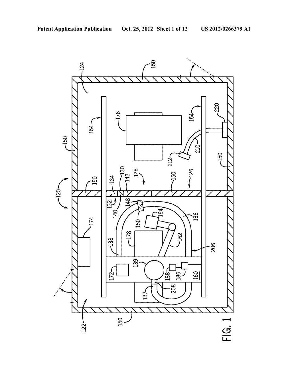 Shielded movable door element of a multimodality medical suite - diagram, schematic, and image 02