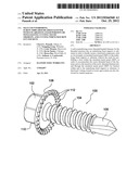 Self-counterboring, screw-threaded headed fastener with enlarged flanged     portion or wings having cutting teeth thereon, and cutting wrench/screw     gun sockets diagram and image