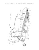 COMBINE HARVESTER DRAPER HEADER WITH FLOOR PAN REARWARD OF CENTRAL DRAPER diagram and image