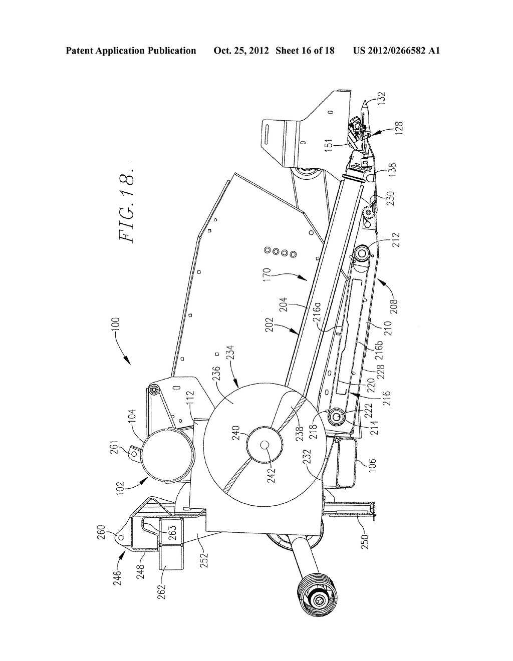 COMBINE HARVESTER DRAPER HEADER WITH FLOOR PAN REARWARD OF CENTRAL DRAPER - diagram, schematic, and image 17