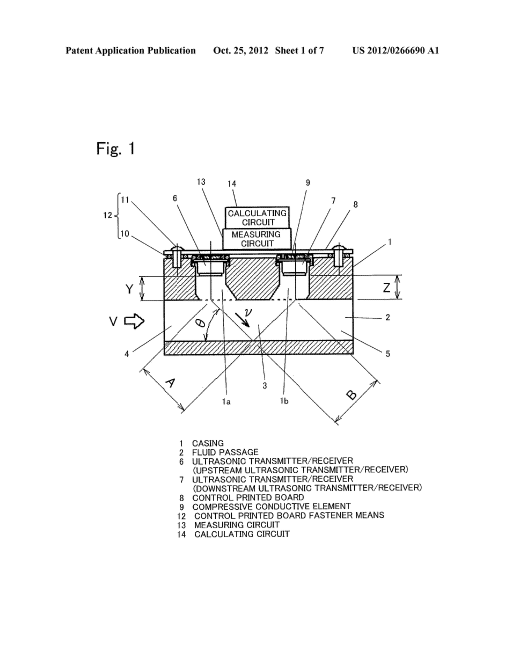 ULTRASONIC FLOW METER DEVICE - diagram, schematic, and image 02