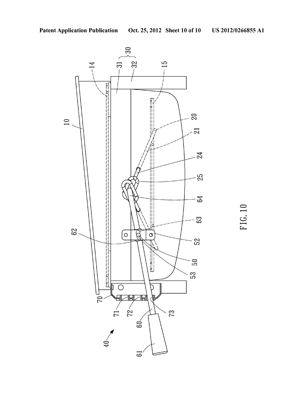 Grill with Means for Adjusting the Elevation of a Grid - diagram, schematic, and image 11