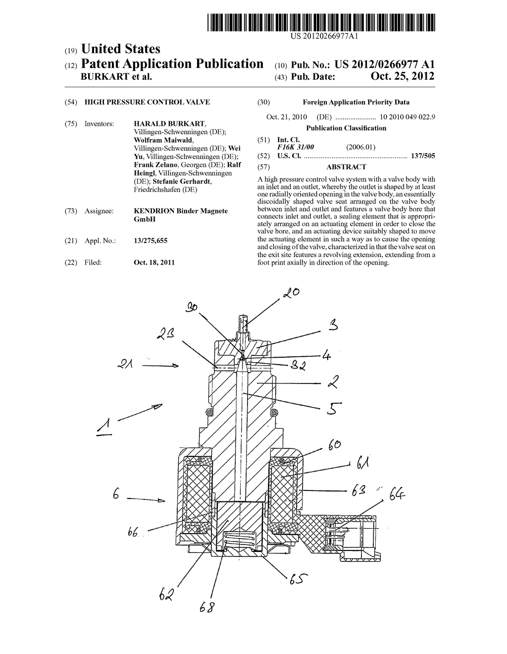 HIGH PRESSURE CONTROL VALVE - diagram, schematic, and image 01