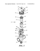 SELF-LUBRICATED PLUG VALVE HAVING A QUICK-CHANGE JACKET diagram and image