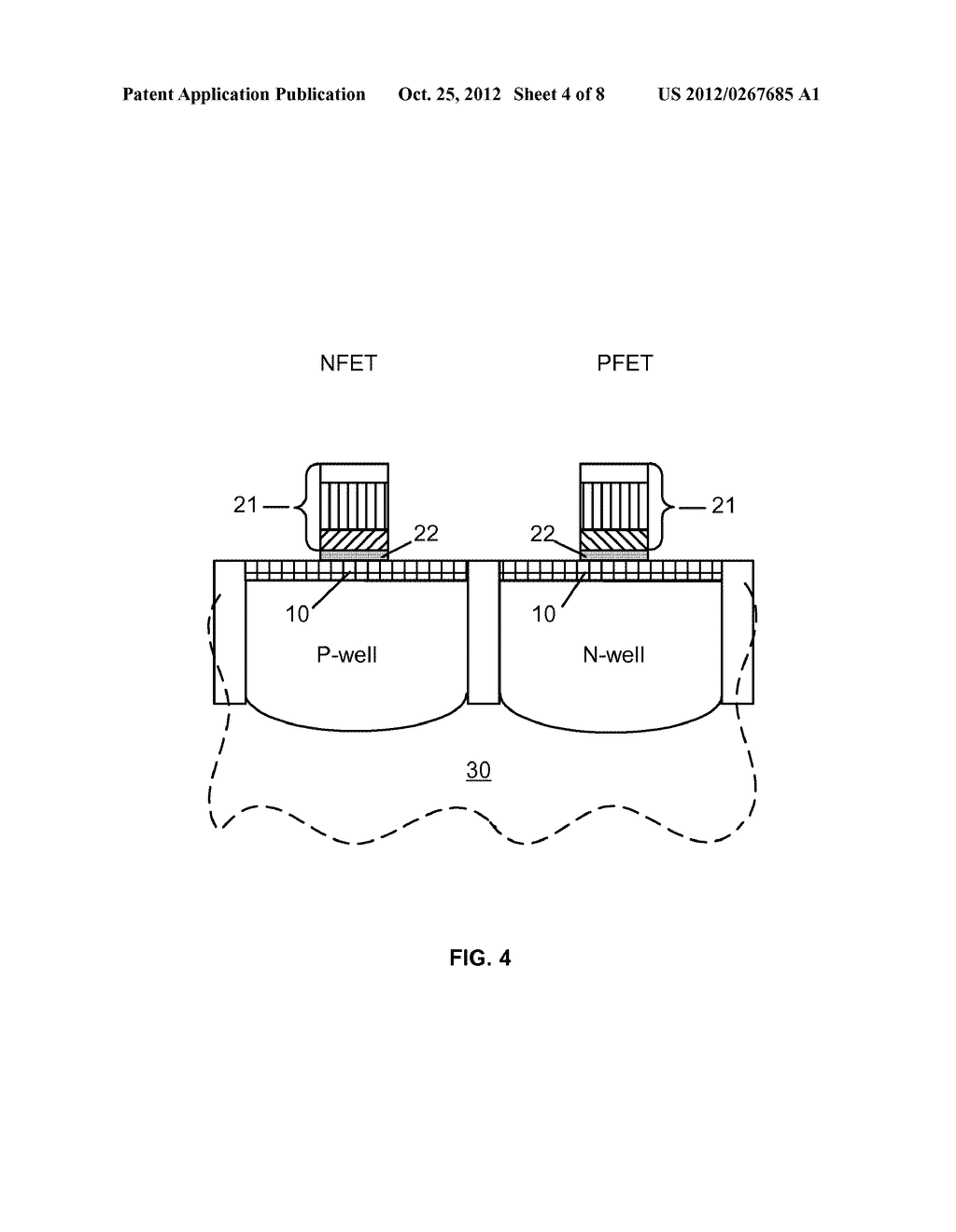 METAL GATE AND HIGH-K DIELECTRIC DEVICES WITH PFET CHANNEL SiGe - diagram, schematic, and image 05