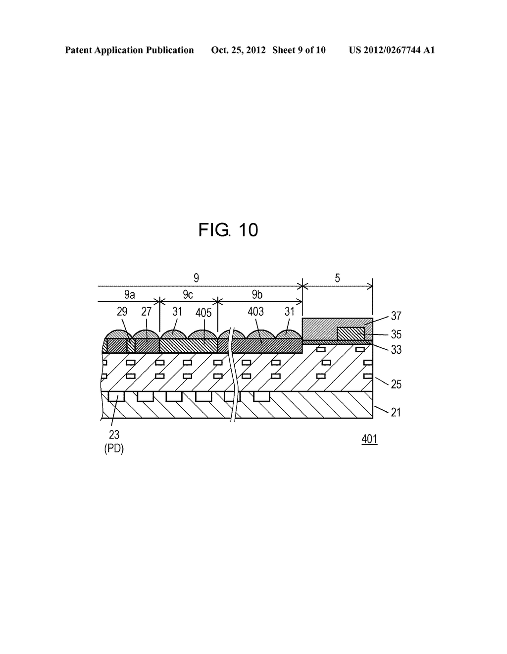 SOLID-STATE IMAGING DEVICE AND METHOD FOR MANUFACTURING THE SAME - diagram, schematic, and image 10