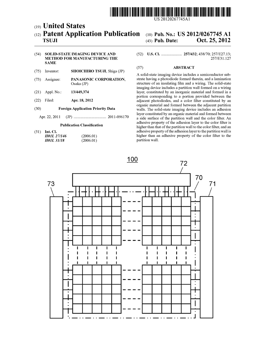 SOLID-STATE IMAGING DEVICE AND METHOD FOR MANUFACTURING THE SAME - diagram, schematic, and image 01