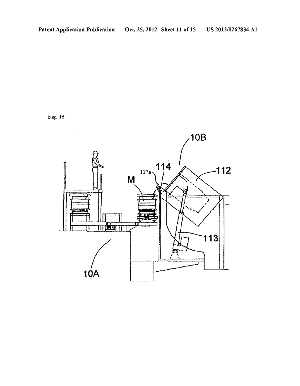 POURING EQUIPMENT HAVING MELTING FURNACE - diagram, schematic, and image 12