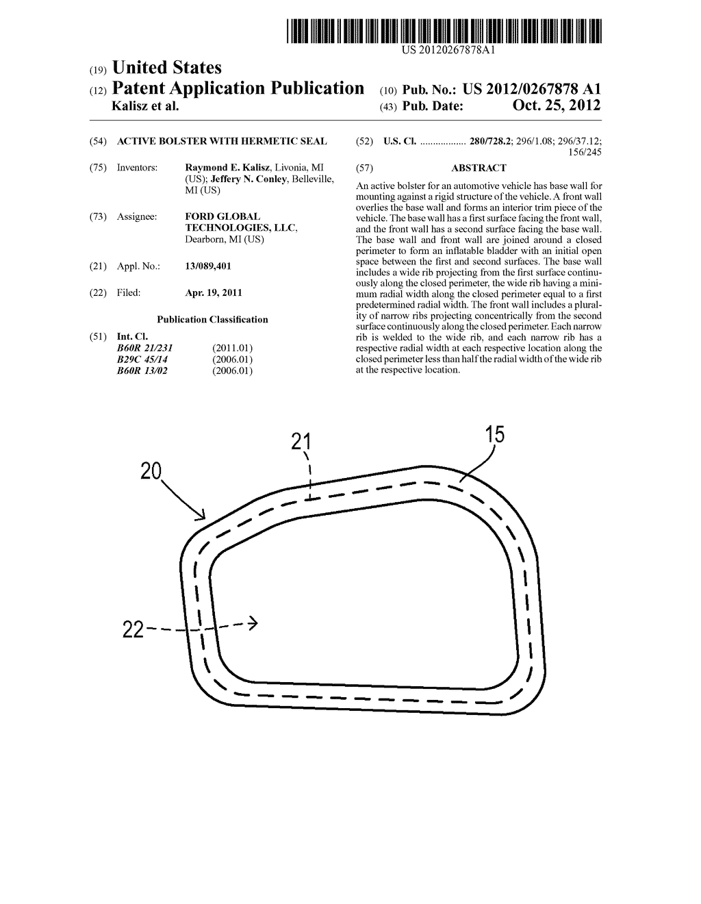 Active Bolster with Hermetic Seal - diagram, schematic, and image 01