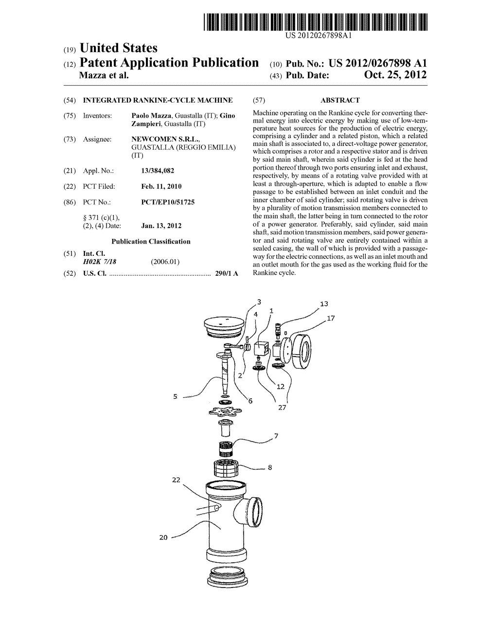 INTEGRATED RANKINE-CYCLE MACHINE - diagram, schematic, and image 01