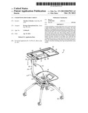 CHAIR WITH ADJUSTABLE TABLET diagram and image