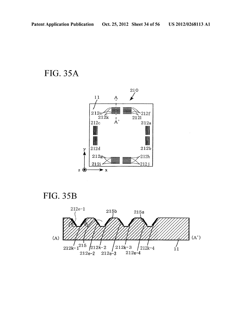 THREE-AXIS MAGNETIC SENSOR AND METHOD FOR MANUFACTURING THE SAME - diagram, schematic, and image 35