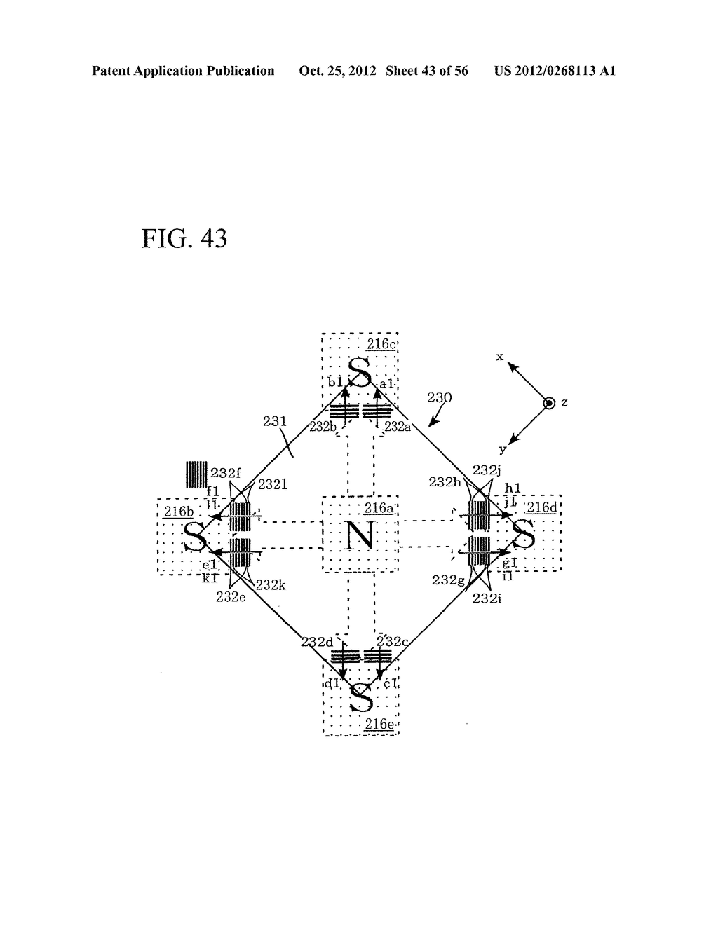 THREE-AXIS MAGNETIC SENSOR AND METHOD FOR MANUFACTURING THE SAME - diagram, schematic, and image 44