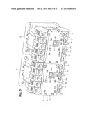 MOUNTING UNIT FOR ELECTROMAGNETIC CONTACTOR AND CONNECTION STRUCTURE OF     ELCTROMAGNETIC CONTACTOR USING THE SAME diagram and image