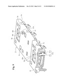 MOUNTING UNIT FOR ELECTROMAGNETIC CONTACTOR AND CONNECTION STRUCTURE OF     ELCTROMAGNETIC CONTACTOR USING THE SAME diagram and image