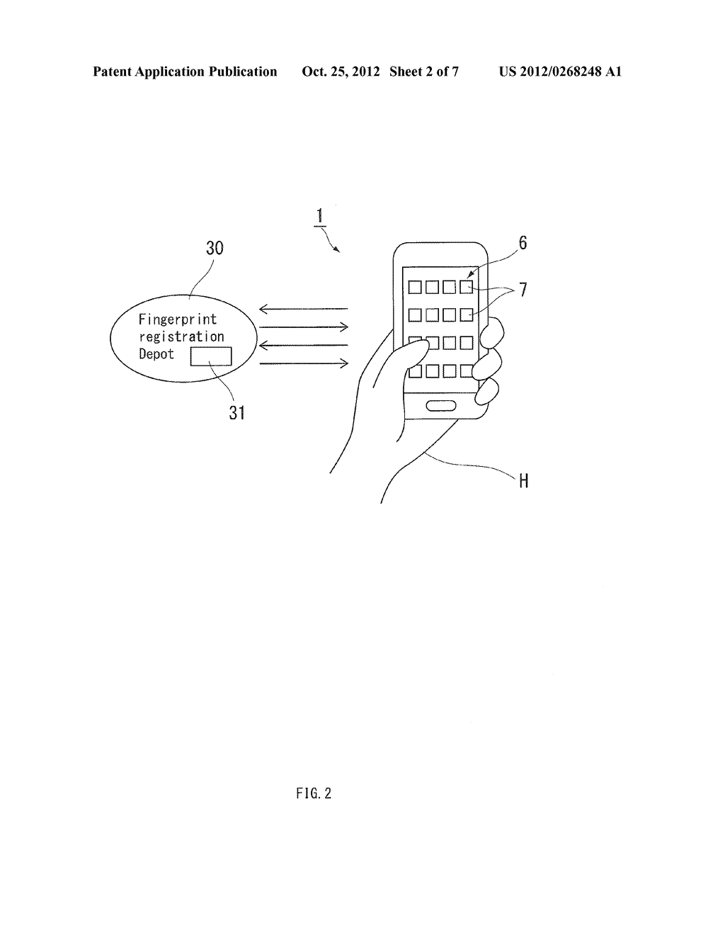 Authentication Device and Authentication Method for Portable Information     Terminal - diagram, schematic, and image 03