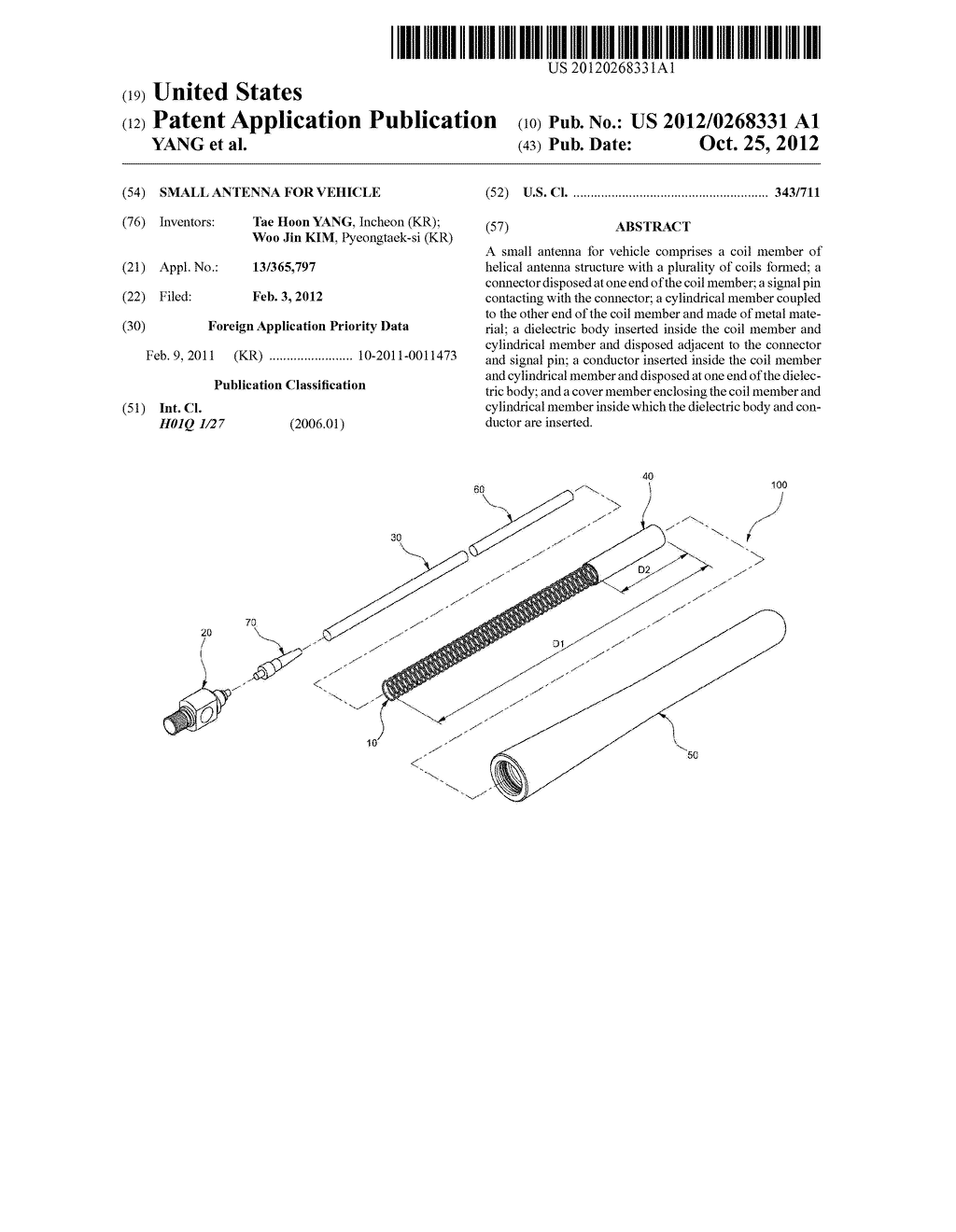 SMALL ANTENNA FOR VEHICLE - diagram, schematic, and image 01