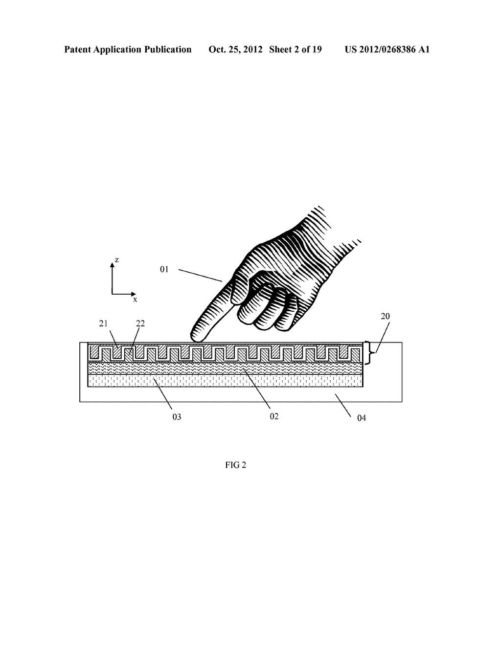 TOUCH-SCREEN DEVICE INCLUDING TACTILE FEEDBACK ACTUATOR - diagram, schematic, and image 03