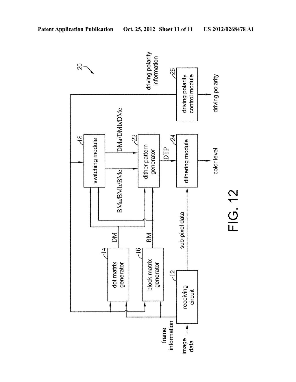 Method for Dithering in Display Panel and Associated Apparatus - diagram, schematic, and image 12