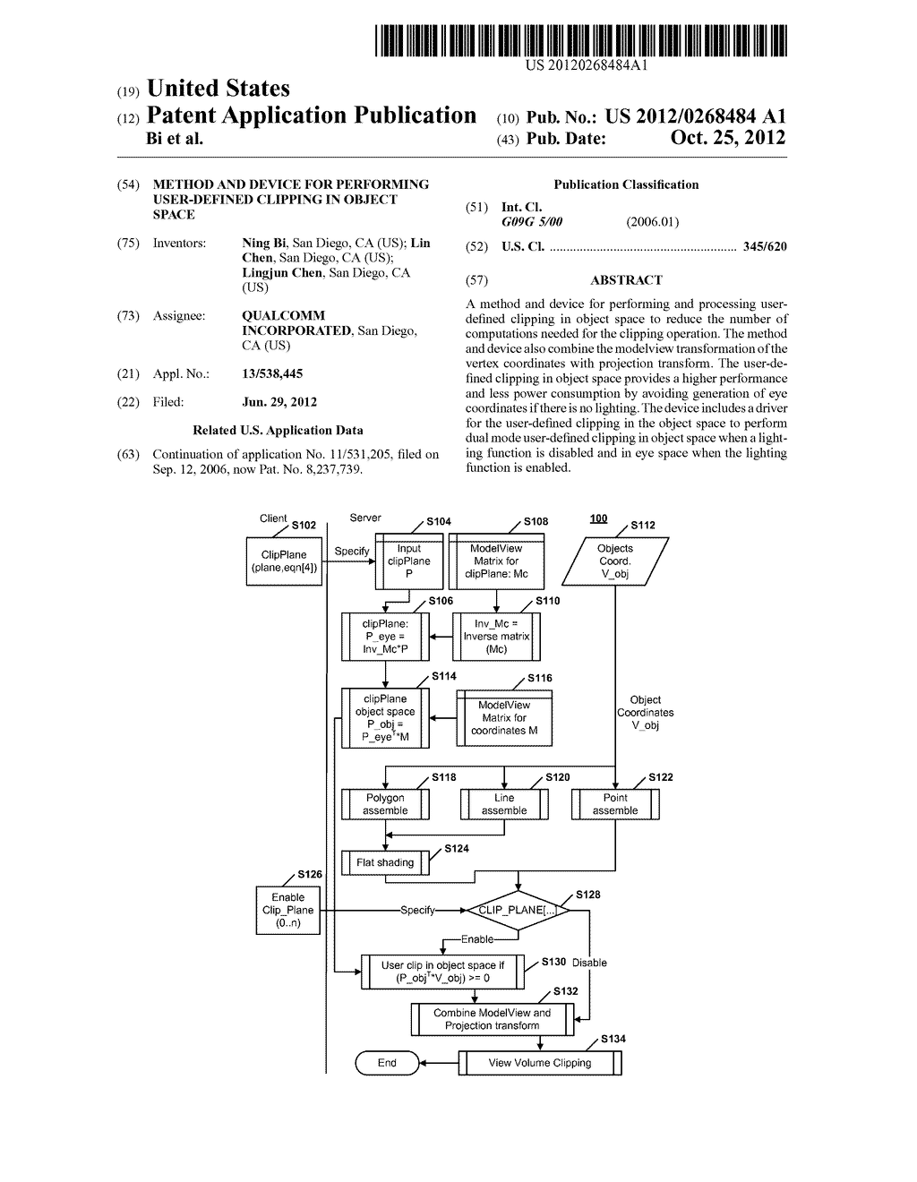 METHOD AND DEVICE FOR PERFORMING USER-DEFINED CLIPPING IN OBJECT SPACE - diagram, schematic, and image 01