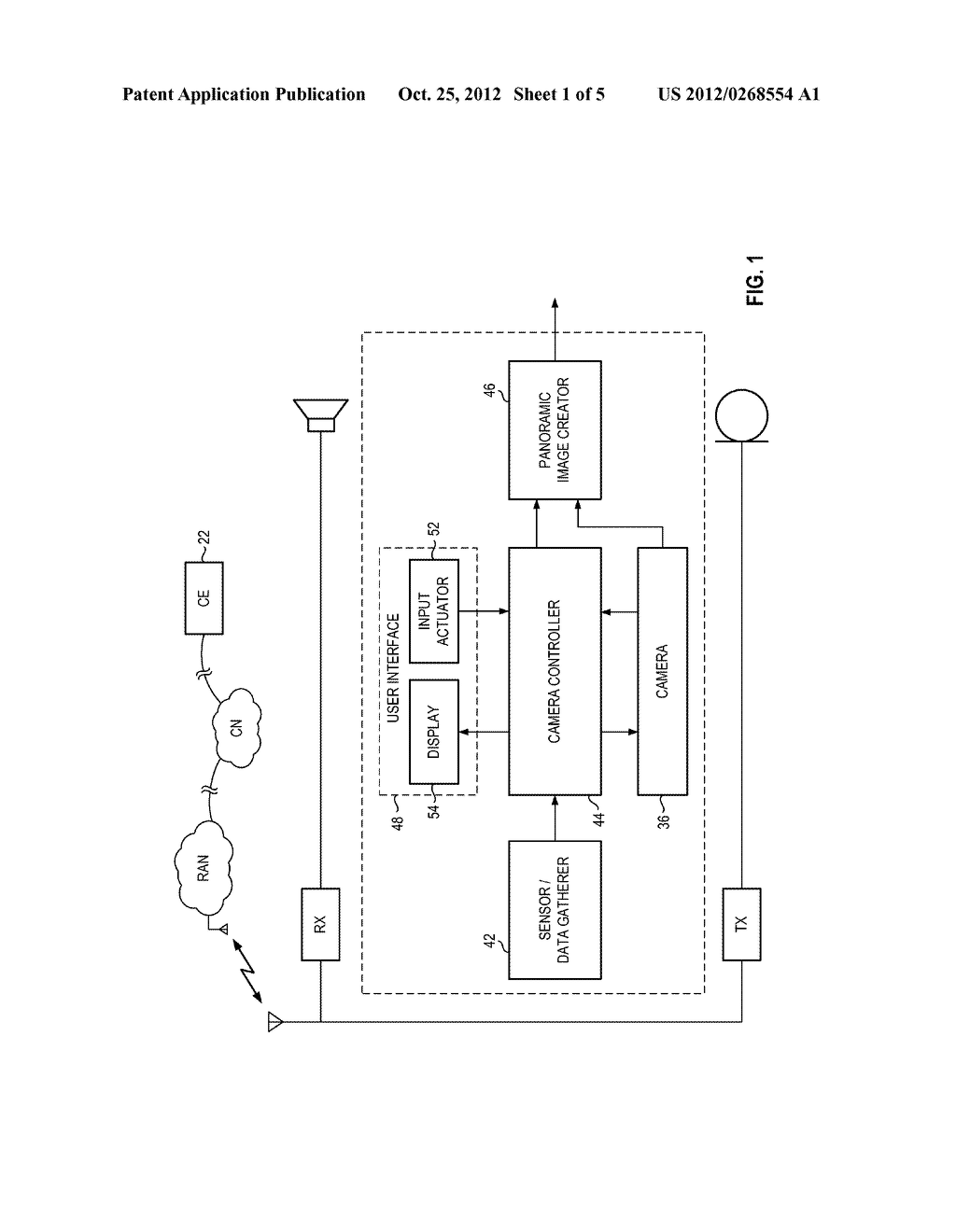 APPARATUS, AND ASSOCIATED METHOD, FOR FORMING PANORAMIC IMAGE - diagram, schematic, and image 02