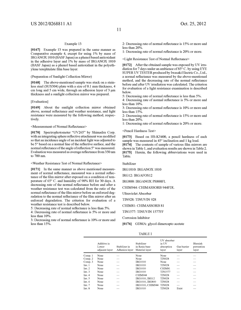 FILM MIRROR, METHOD FOR PRODUCING SAME, AND REFLECTING DEVICE FOR SOLAR     THERMAL POWER GENERATION USING SAID FILM MIRROR - diagram, schematic, and image 12