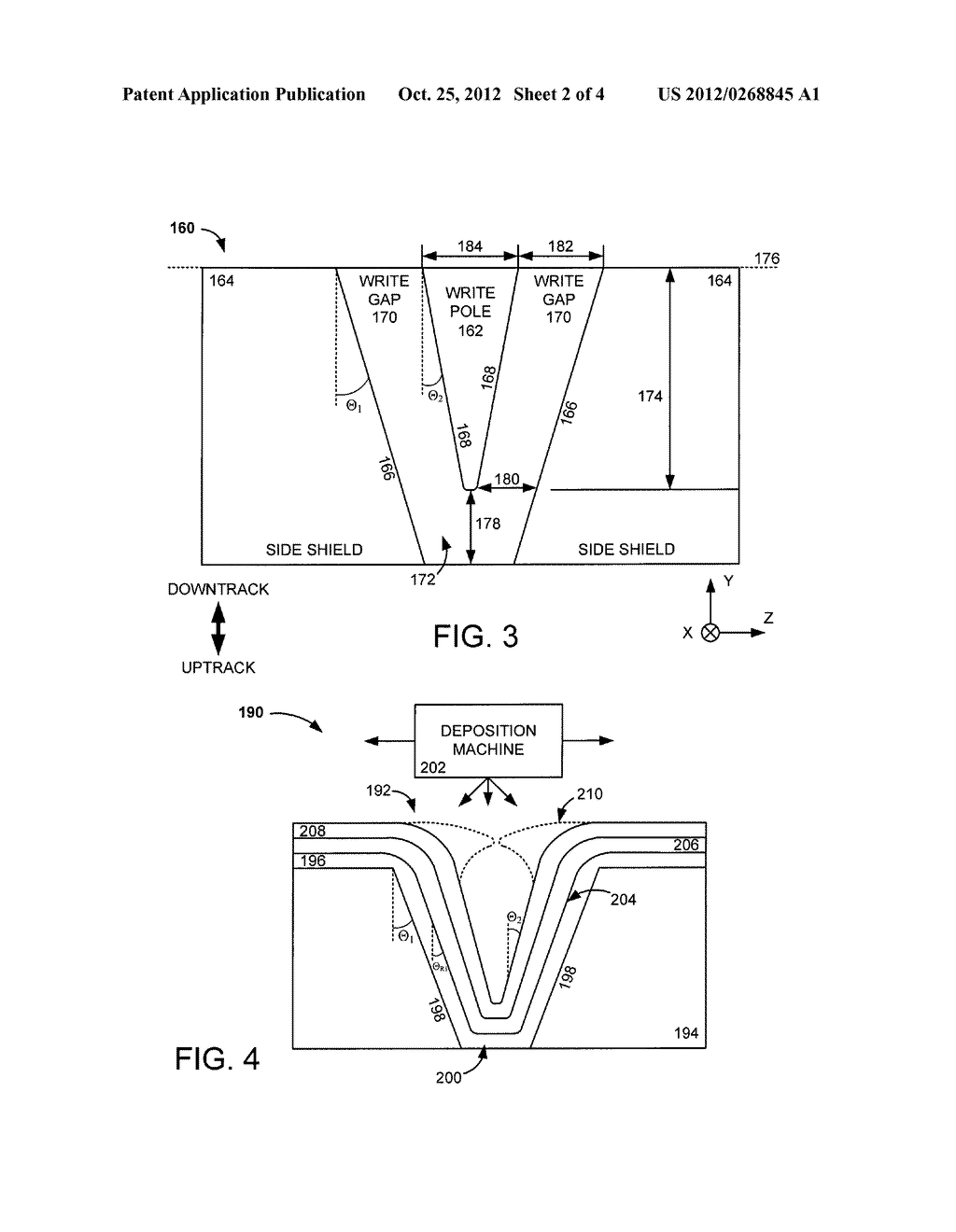 WRITE POLE AND SHIELD WITH DIFFERENT TAPER ANGLES - diagram, schematic, and image 03