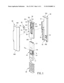 EXTENSION POSITIONING STRUCTURE FOR A PORTABLE MEMORY DEVICE diagram and image