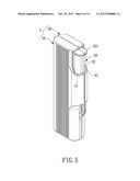 EXTENSION POSITIONING STRUCTURE FOR A PORTABLE MEMORY DEVICE diagram and image