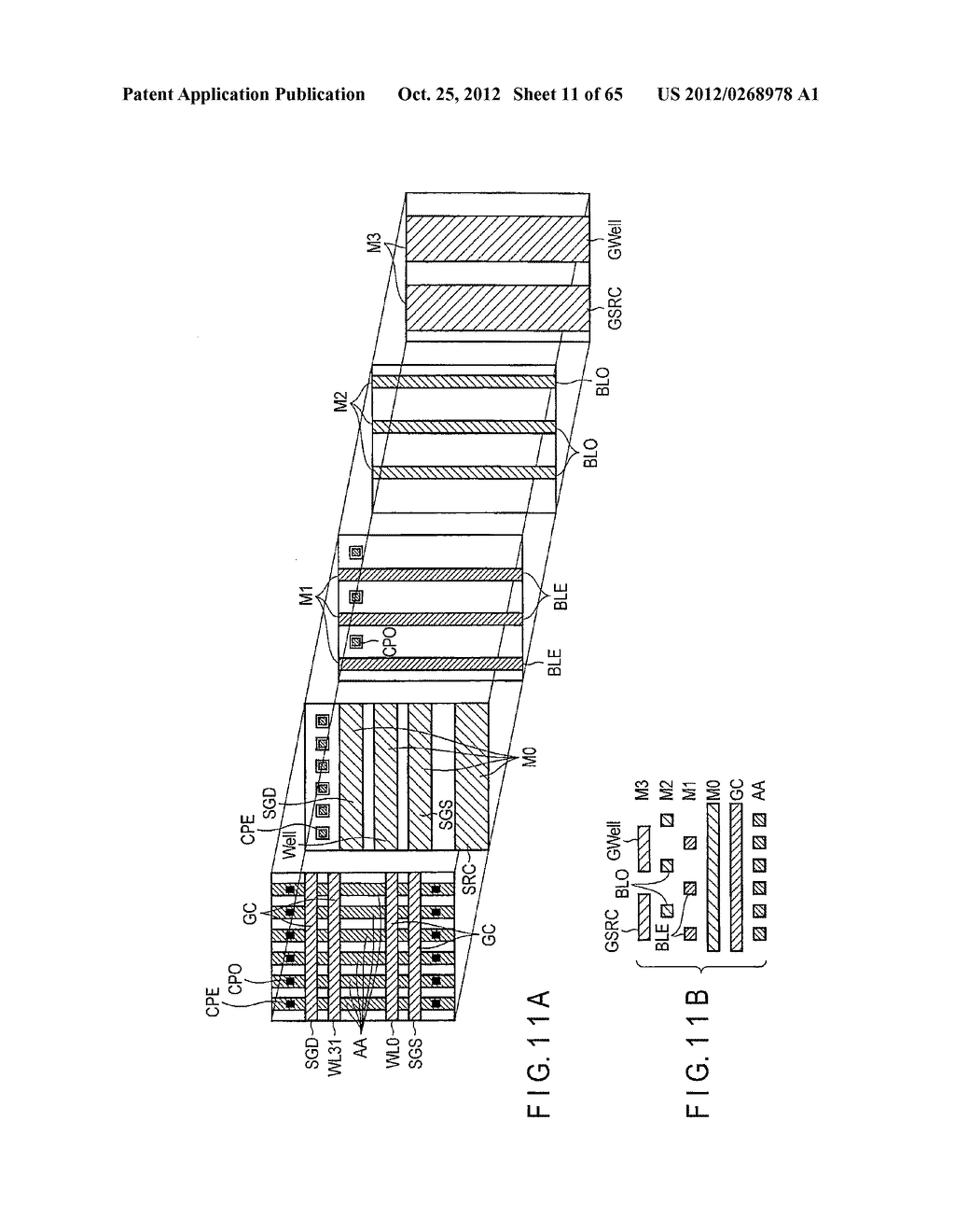 SEMICONDUCTOR MEMORY DEVICE IN WHICH CAPACITANCE BETWEEN BIT LINES IS     REDUCED, AND METHOD OF MANUFACTURING THE SAME - diagram, schematic, and image 12