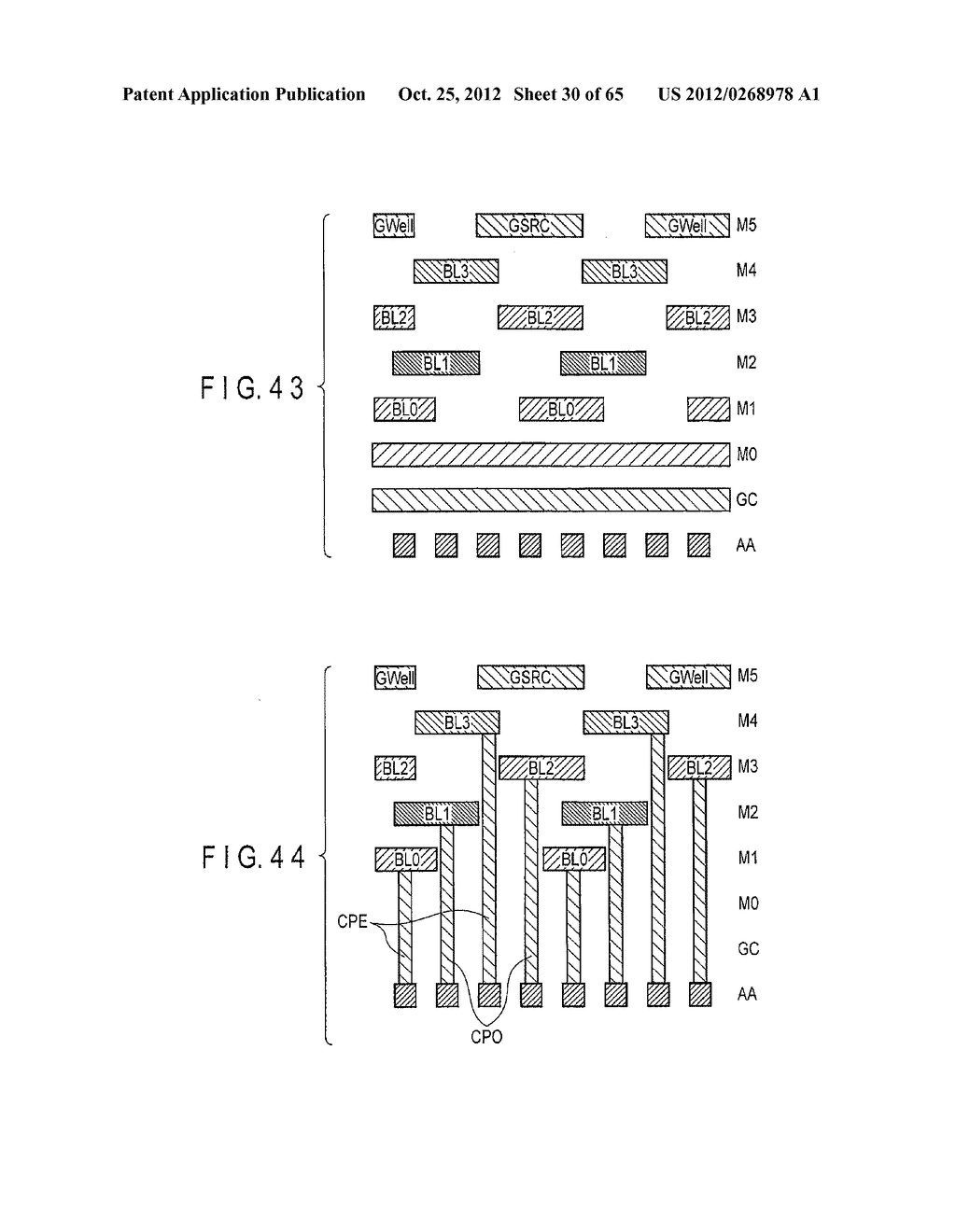 SEMICONDUCTOR MEMORY DEVICE IN WHICH CAPACITANCE BETWEEN BIT LINES IS     REDUCED, AND METHOD OF MANUFACTURING THE SAME - diagram, schematic, and image 31