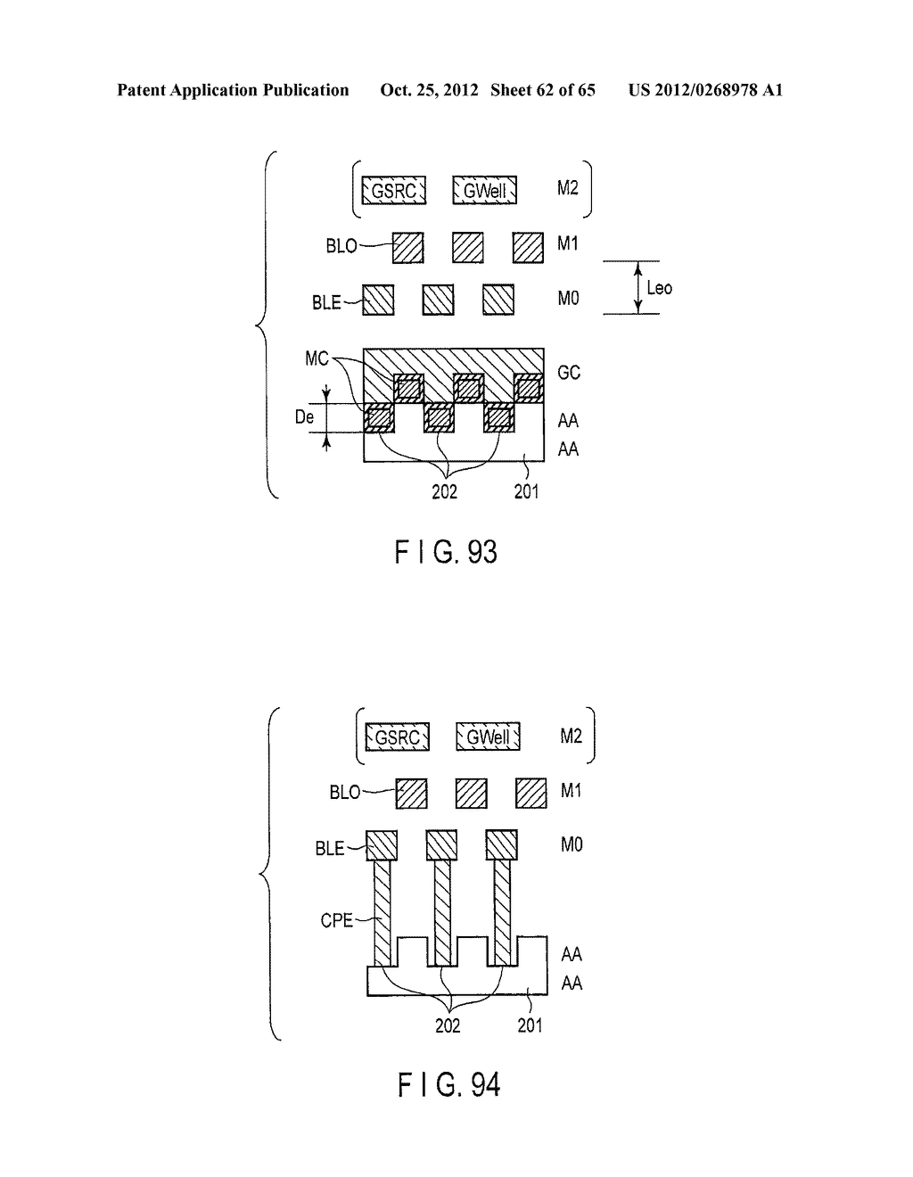 SEMICONDUCTOR MEMORY DEVICE IN WHICH CAPACITANCE BETWEEN BIT LINES IS     REDUCED, AND METHOD OF MANUFACTURING THE SAME - diagram, schematic, and image 63