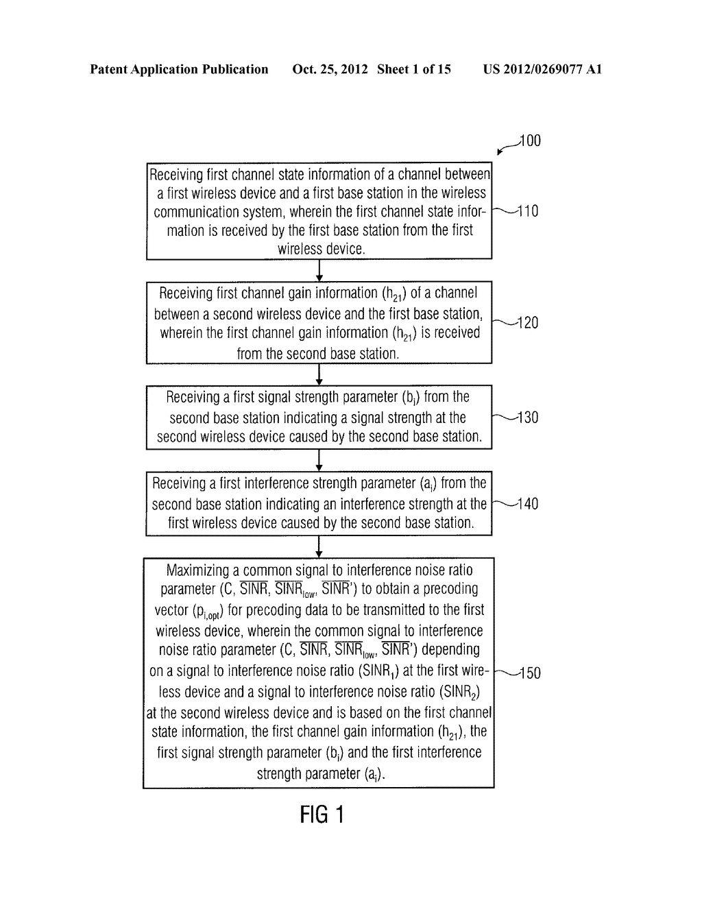 METHOD AND APPARATUS FOR DETERMINING A PRECODING VECTOR FOR PRECODING DATA     TO BE TRANSMITTED TO A WIRELESS DEVICE IN A WIRELESS COMMUNICATION SYSTEM - diagram, schematic, and image 02