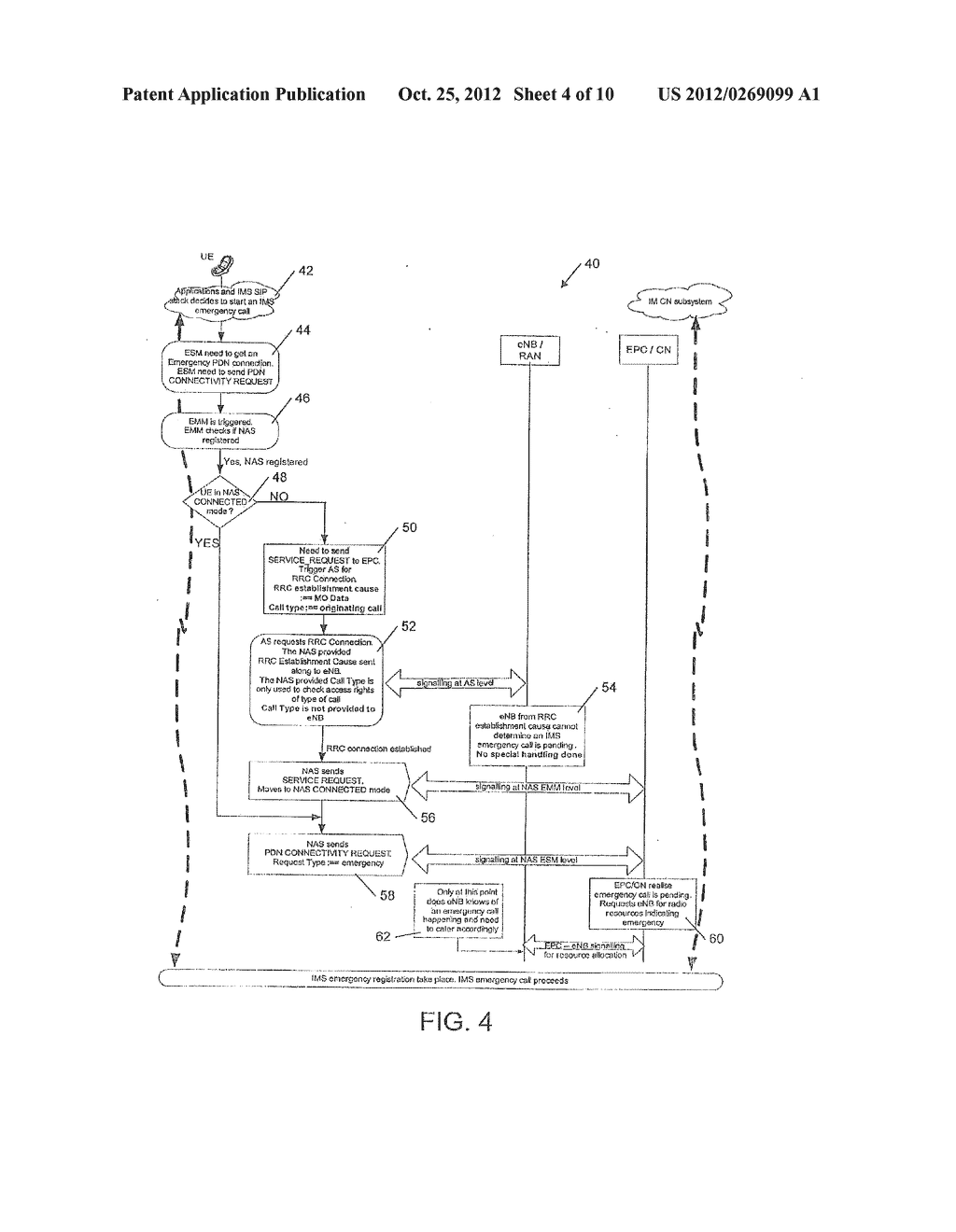 System and Method for Determining Establishment Causes for Emergency     Sessions - diagram, schematic, and image 05