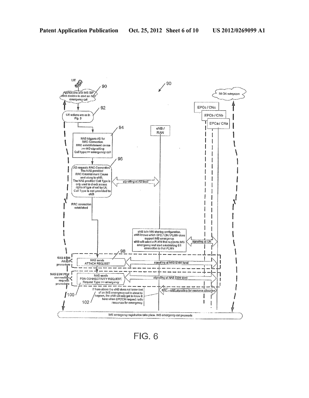 System and Method for Determining Establishment Causes for Emergency     Sessions - diagram, schematic, and image 07