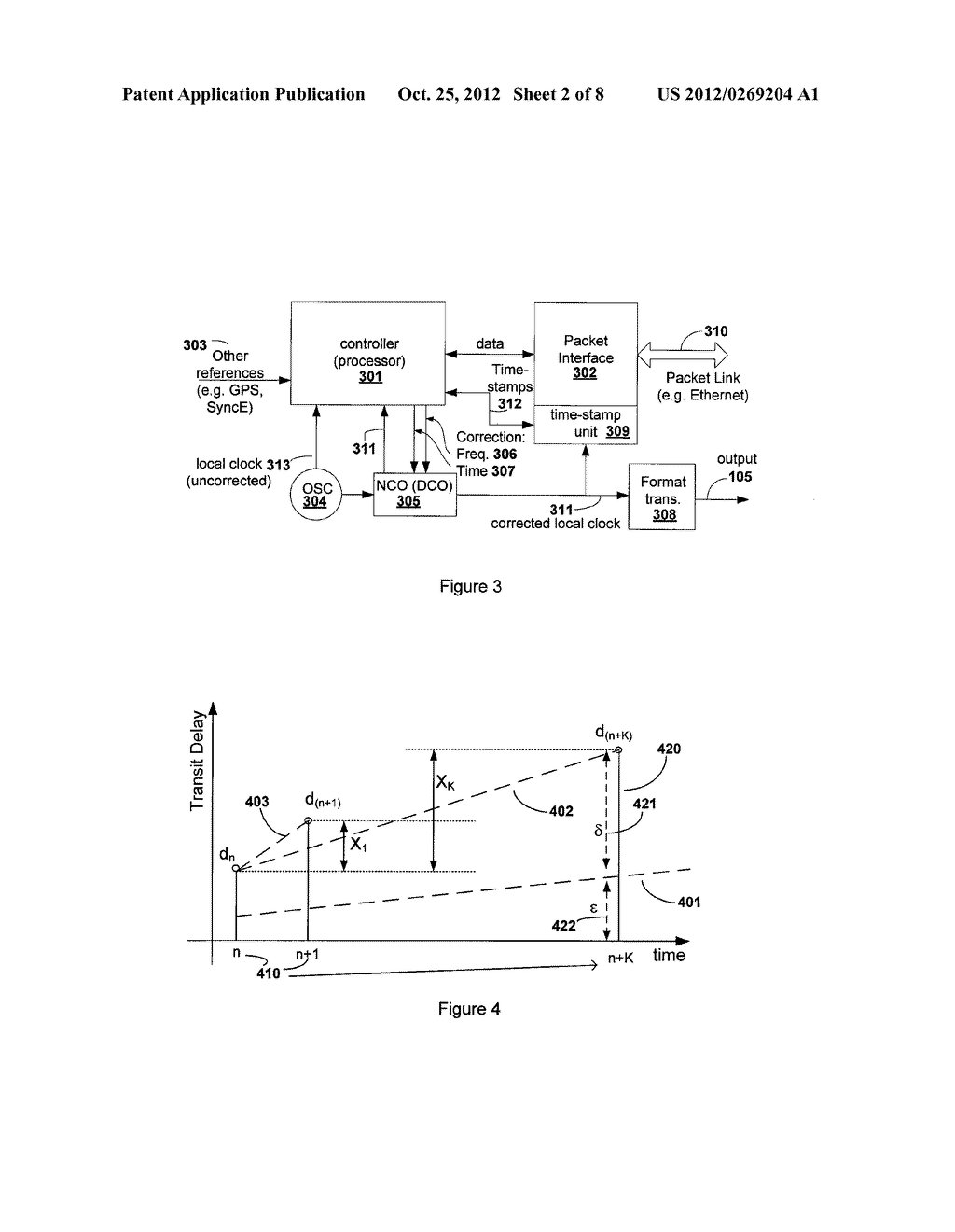 METHOD FOR GENERATING A ROBUST TIMING CORRECTION IN TIMING TRANSFER     SYSTEMS - diagram, schematic, and image 03