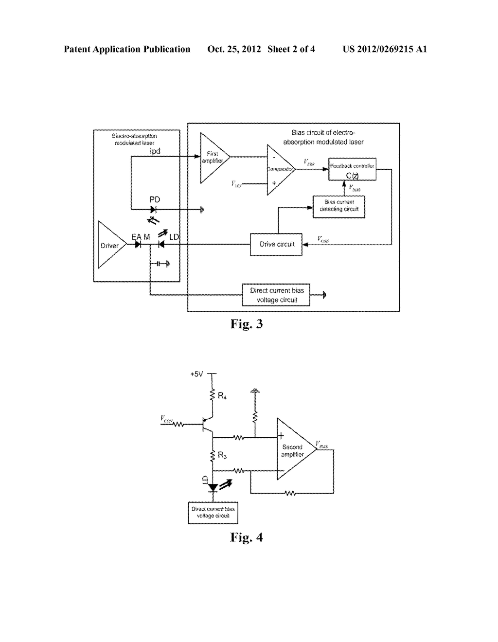 Bias circuit of electro-absorption modulated laser and calibration method     thereof - diagram, schematic, and image 03