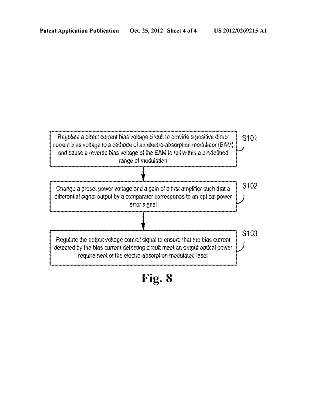 Bias circuit of electro-absorption modulated laser and calibration method     thereof - diagram, schematic, and image 05