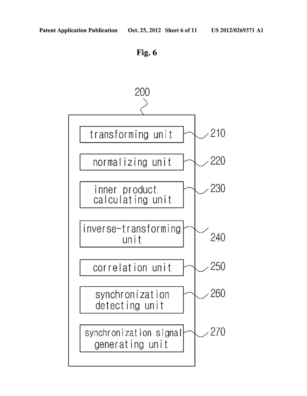 SYNCHRONIZATION SYSTEM AND METHOD FOR TRANSMISSION AND RECEPTION IN     AUDIBLE FREQUENCY RANGE-BASED SOUND COMMUNICATION, AND APPARATUS APPLIED     THERETO - diagram, schematic, and image 07