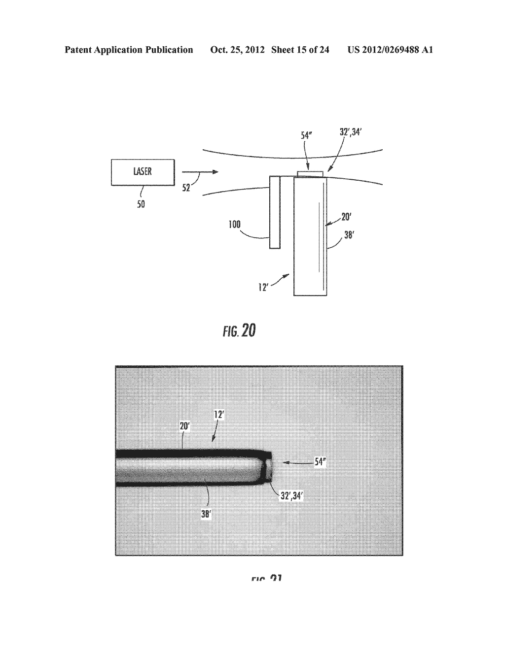 METHODS FOR PREPARATION AND DISPOSING OF AN OPTICAL FIBER(S) INTO A BLIND     HOLE(S) AND RELATED ASSEMBLIES AND METHODS OF MAKING SAME - diagram, schematic, and image 16