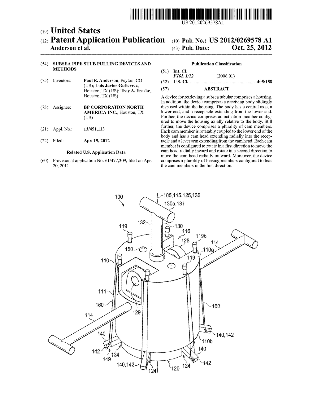 SUBSEA PIPE STUB PULLING DEVICES AND METHODS - diagram, schematic, and image 01