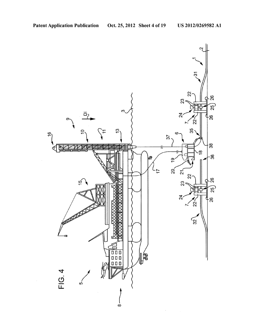 Method of Joining Two Portions of an Underwater Pipeline for Conducting     Fluids and/or Gas - diagram, schematic, and image 05