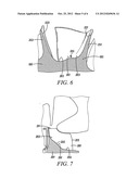 Blade features for turbocharger wheel diagram and image