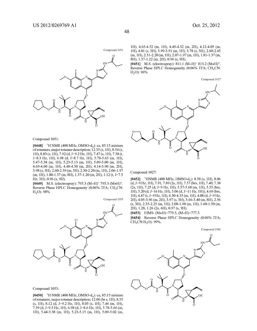 Hepatitis C Inhibitor Compounds - diagram, schematic, and image 49