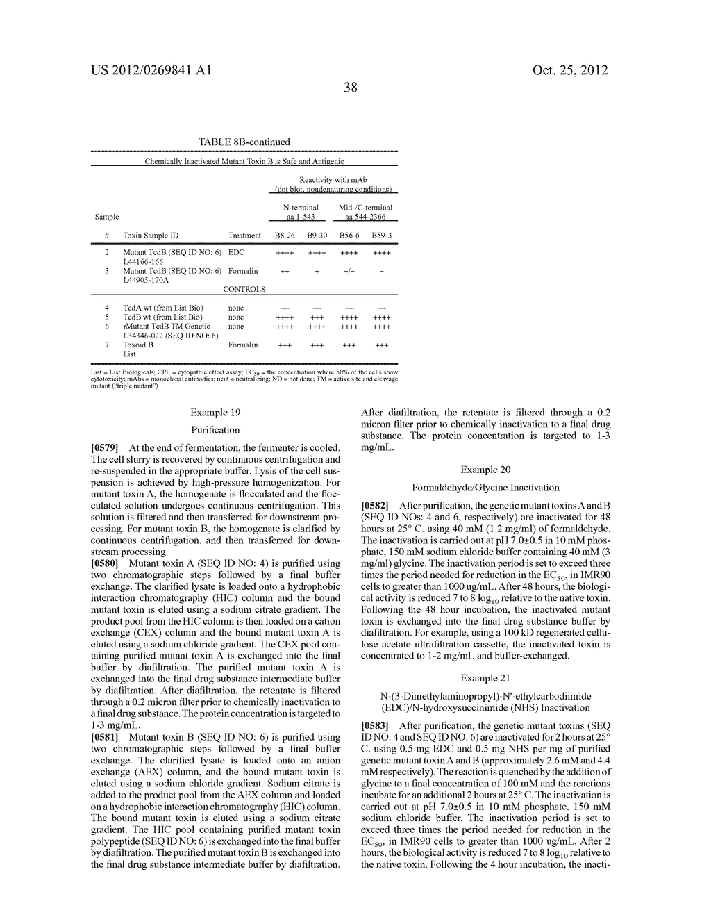 COMPOSITIONS RELATING TO A MUTANT CLOSTRIDIUM DIFFICILE TOXIN AND METHODS     THEREOF - diagram, schematic, and image 85