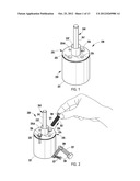 CONTAINER FOR SELECTIVELY DISPENSING A MATERIAL diagram and image